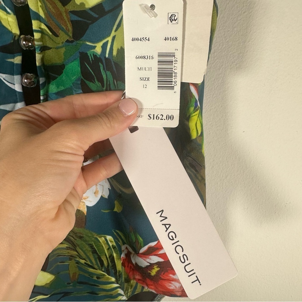 NWT $162 MAGICSUIT Serenity Stella ​Floral One-Piece Swimsuit Size 12 - Picture 5 of 8